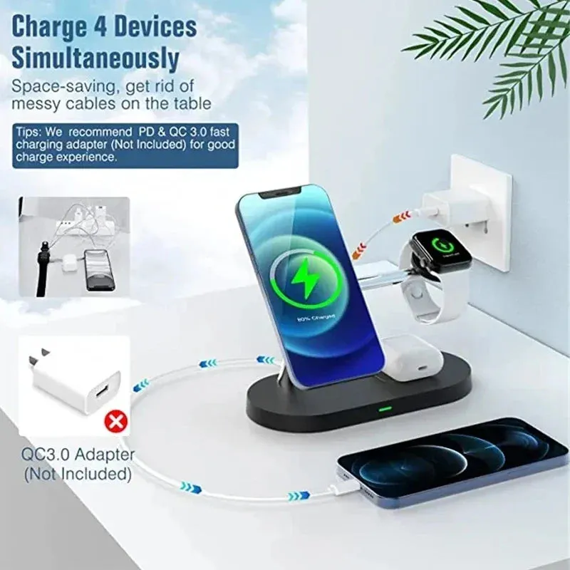 3-in-1 Magnetic Wireless Charger Stand