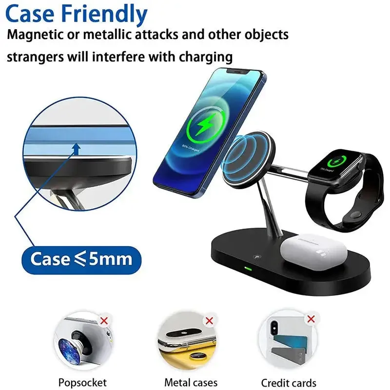 3-in-1 Magnetic Wireless Charger Stand