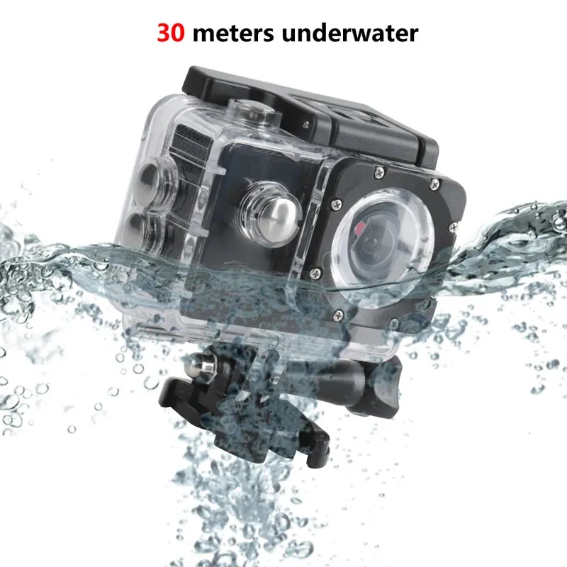 Action Camera Ultra HD 4K/30fps Wi Fi 2.0-inch 170D Underwater Waterproof Helmet Video Recording Cameras Sport Cam