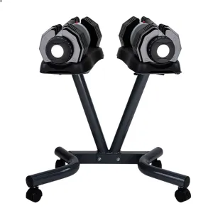 Adjustable 25kg Steel Dumbbells Set with Stand - Ativafit