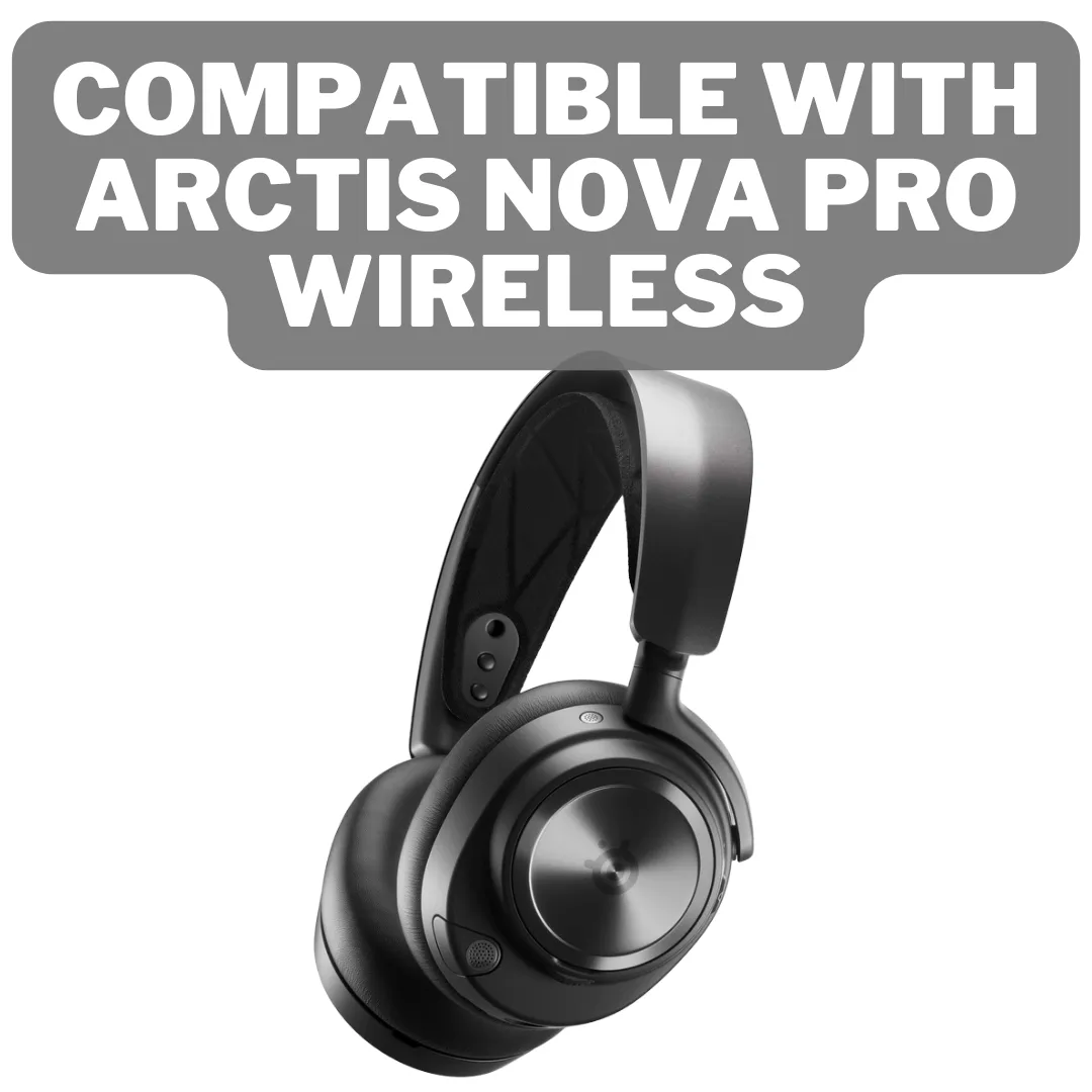 Arctis SteelSeries Nova Pro Wireless Premium XL Ear Pad Cushions by CentralSound