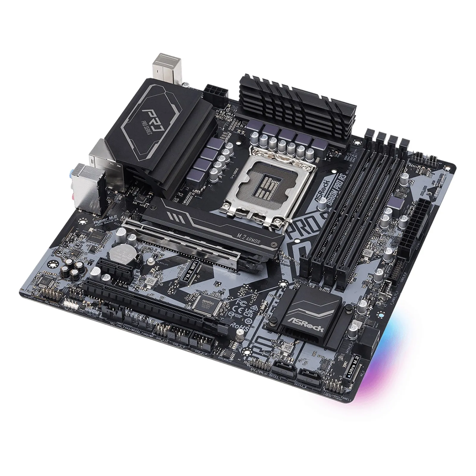 Asrock B660M PRO RS LGA1700 Micro ATX Motherboard