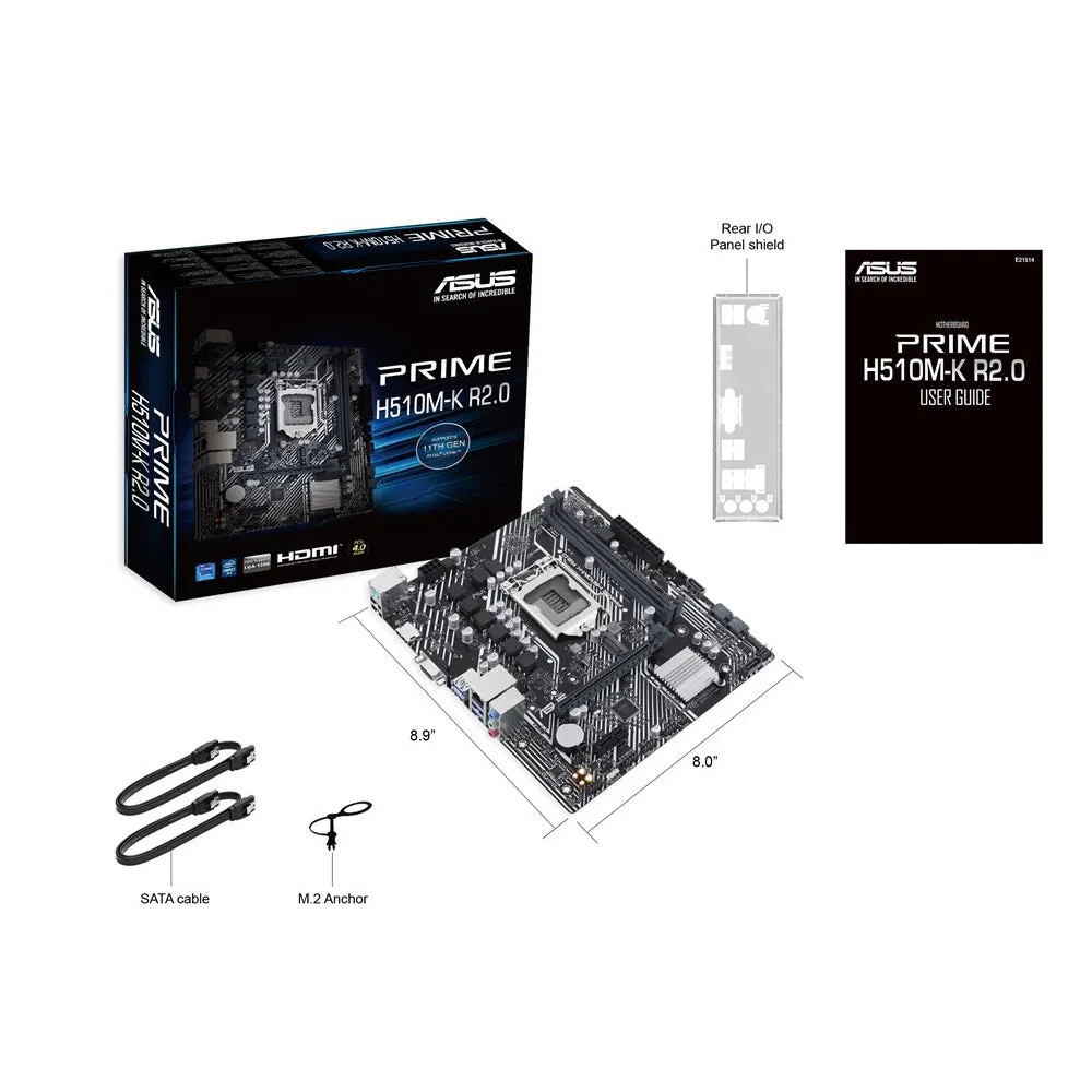 Asus Motherboard Prime H510M-K R2.0