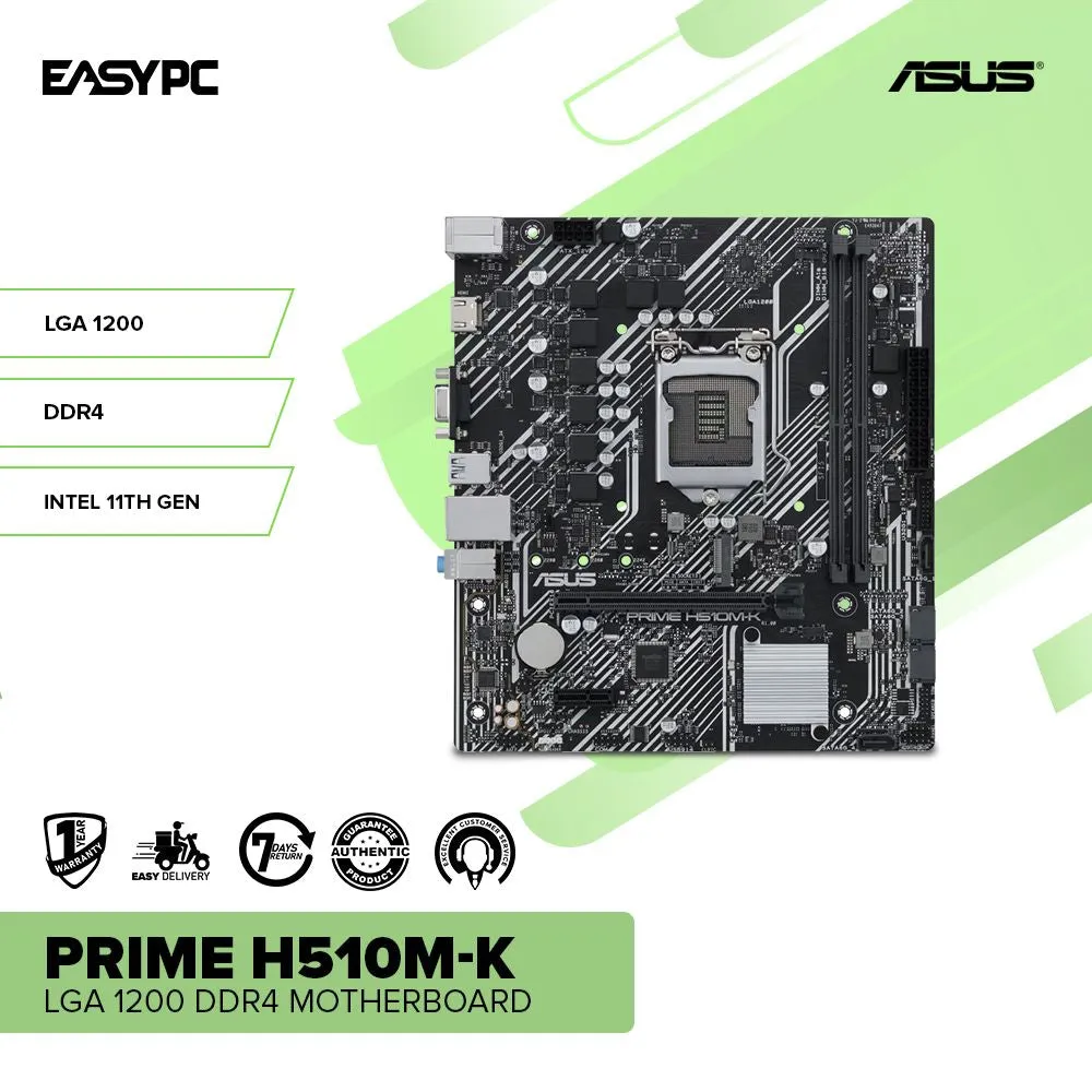 ASUS prime H510M-K LGA 1200 ddr4 Motherboard