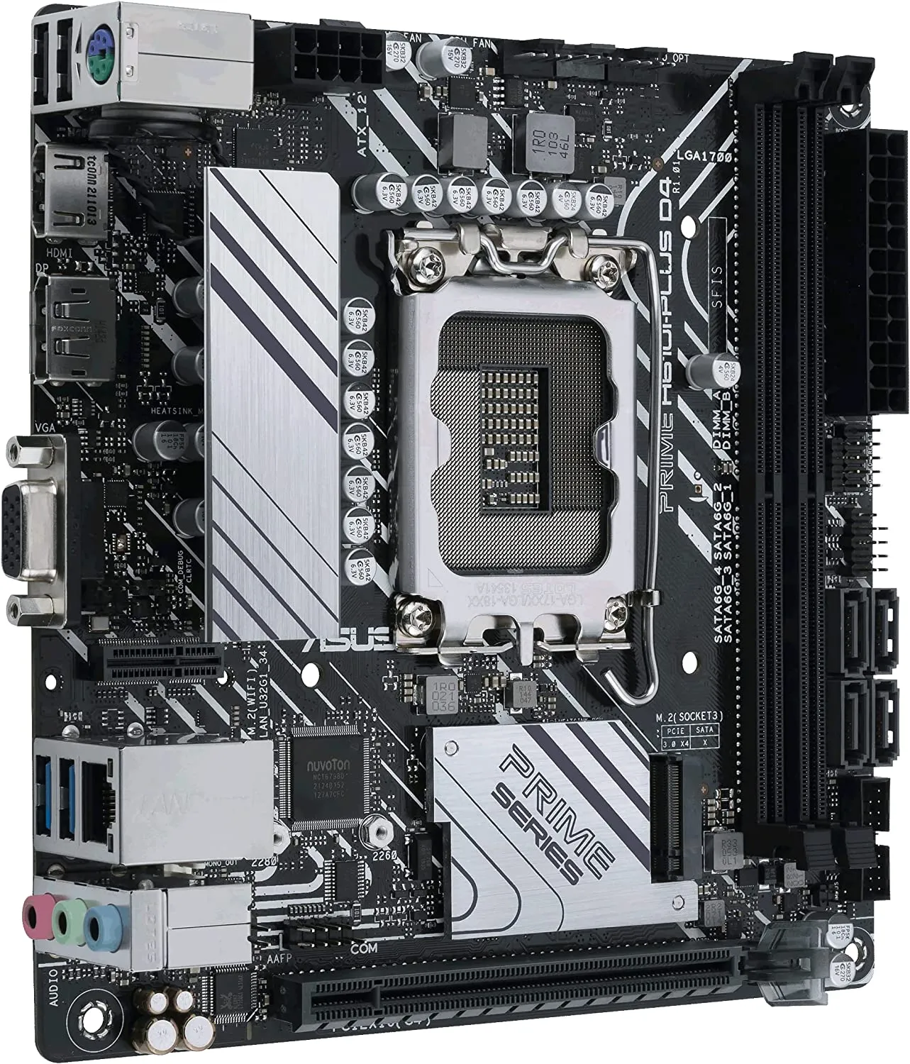 Asus Prime H610I Plus D4 CSM Mini ITX Motherboard Corporate Stable Model, Intel H610, 1700, Mini ITX, 2 DDR4, VGA, HDMI, DP, 1x M.2