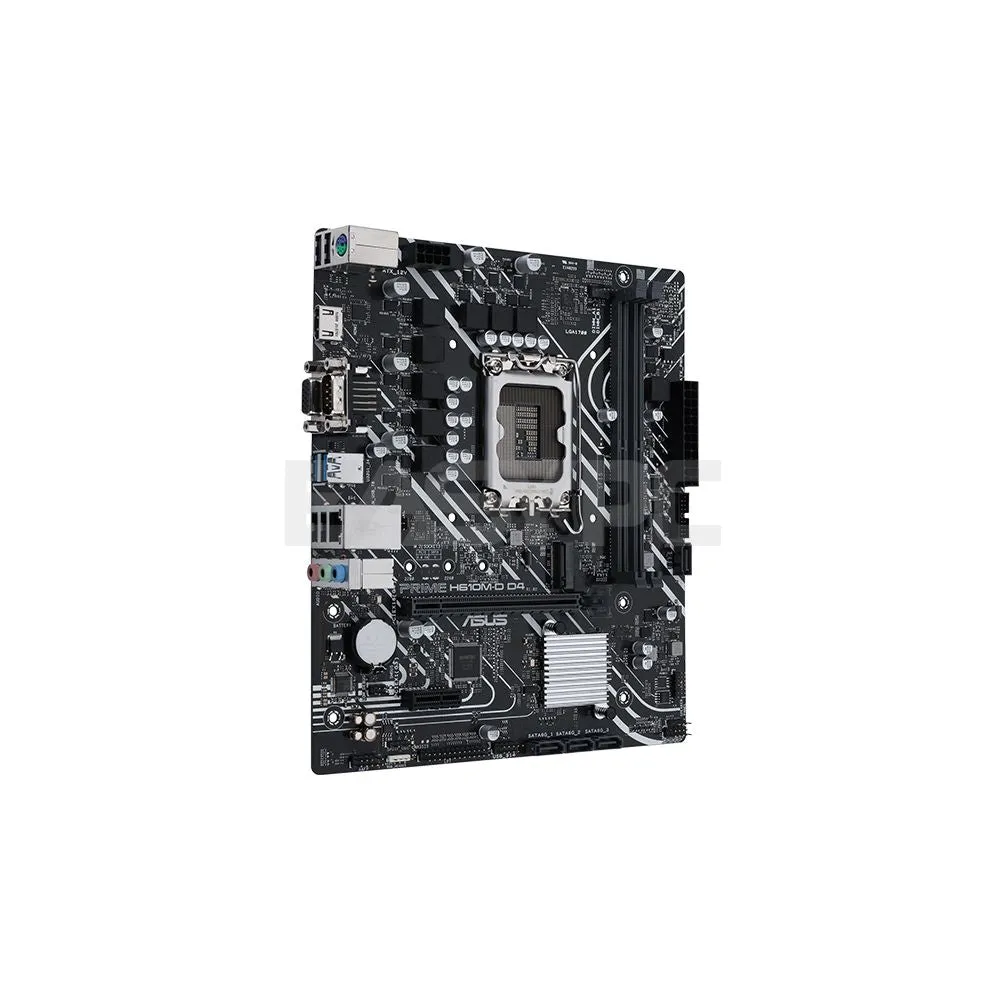 Asus Prime H610M-D D4 Socket LGA 1700 Comprehensive cooling, Ultrafast connectivity 5X Protection III Ddr4 Motherboard