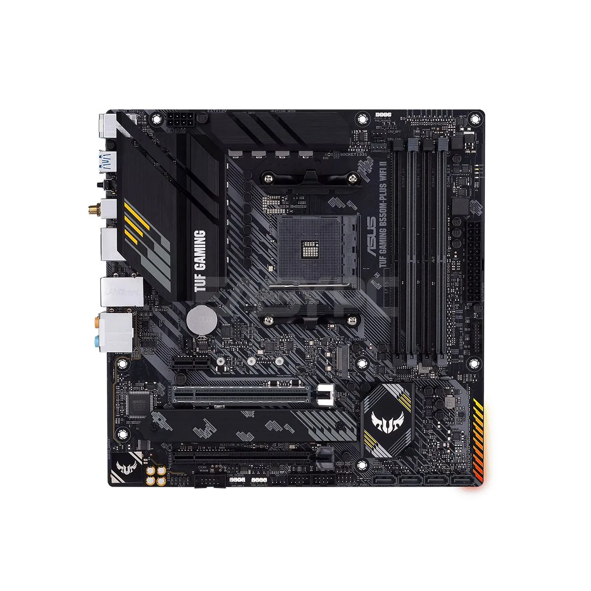 Asus TUF Gaming B550M-PLUS WIFI II AM4 DDR4 Durable, Stable and Reliable Gaming Motherboard