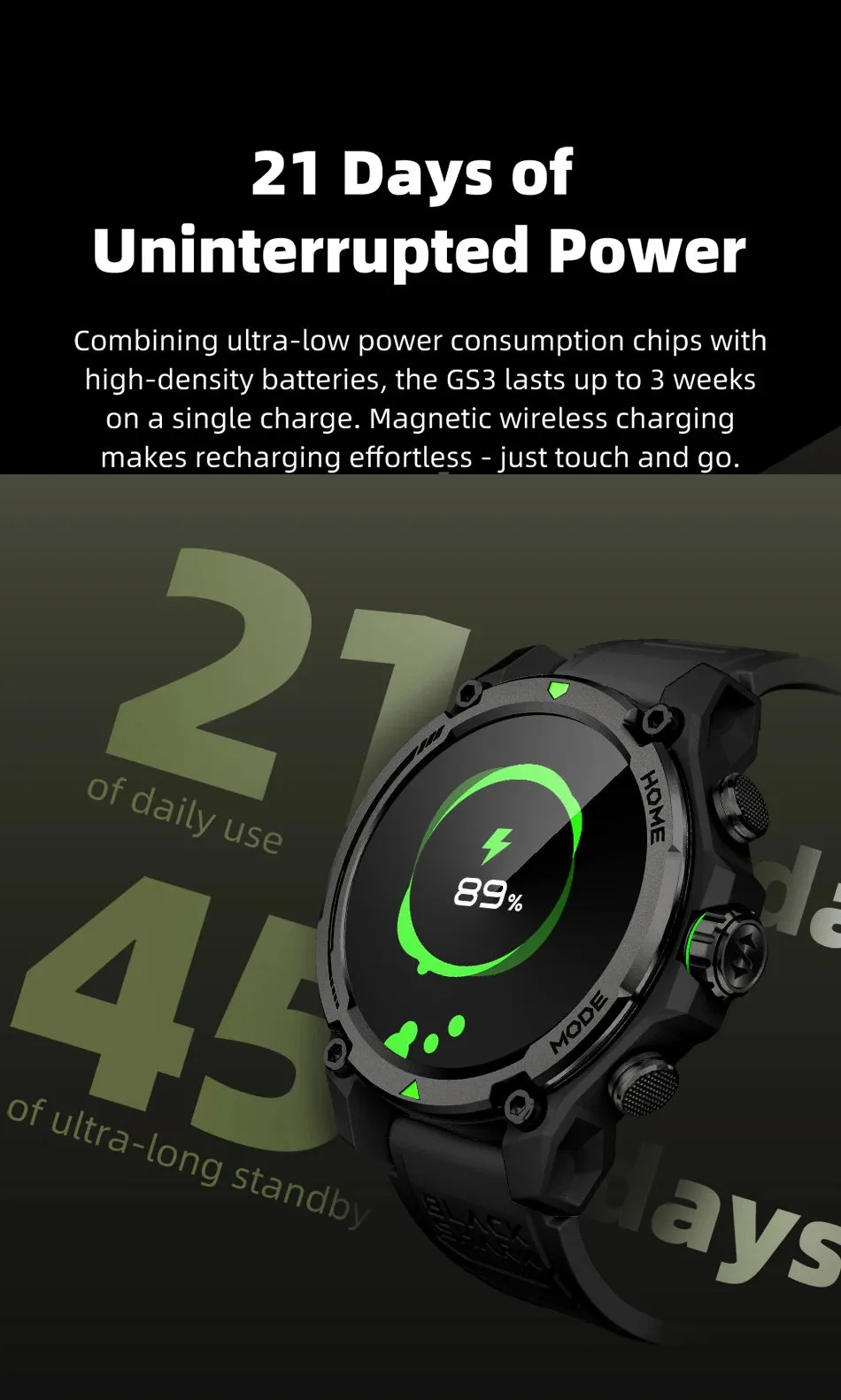 Blackshark GS3 Smart Watch