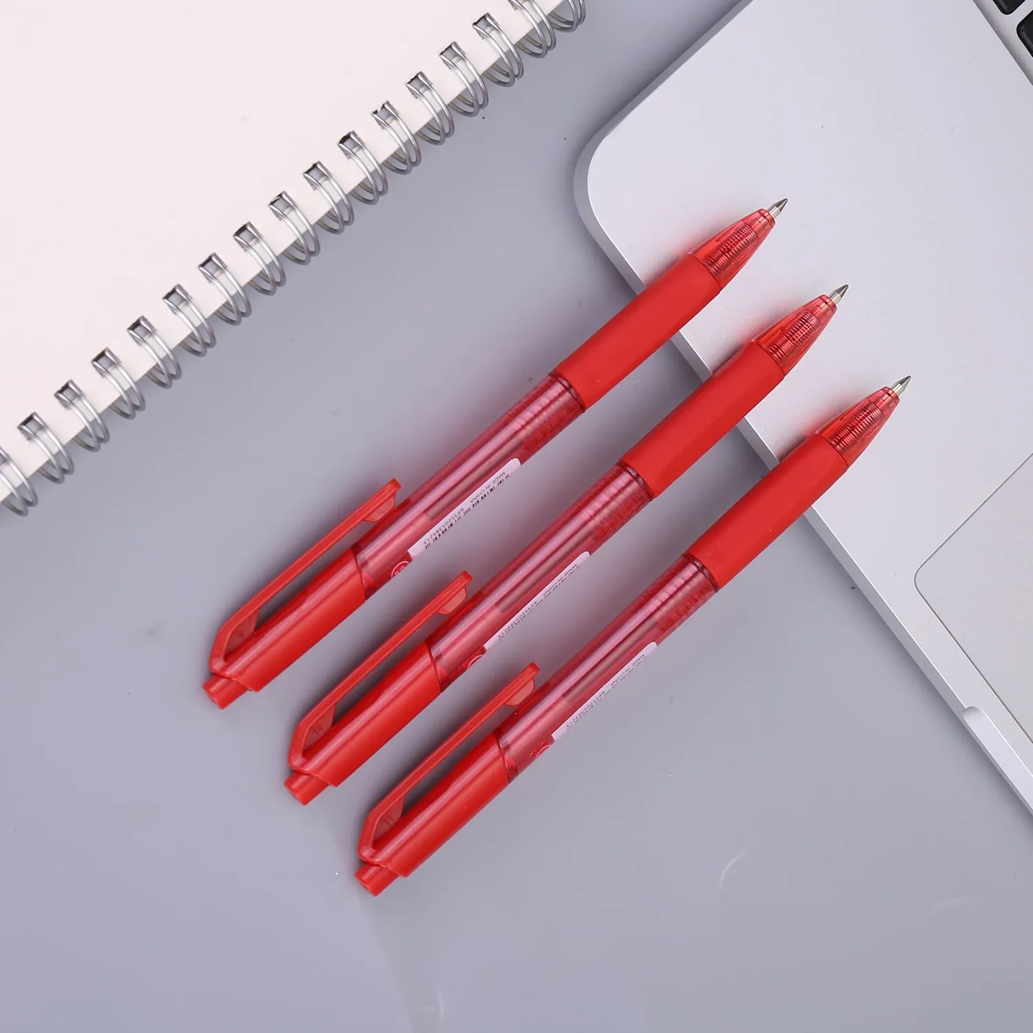 Deli Ball Point Pen Bullet tip 0.5mm - (Red)