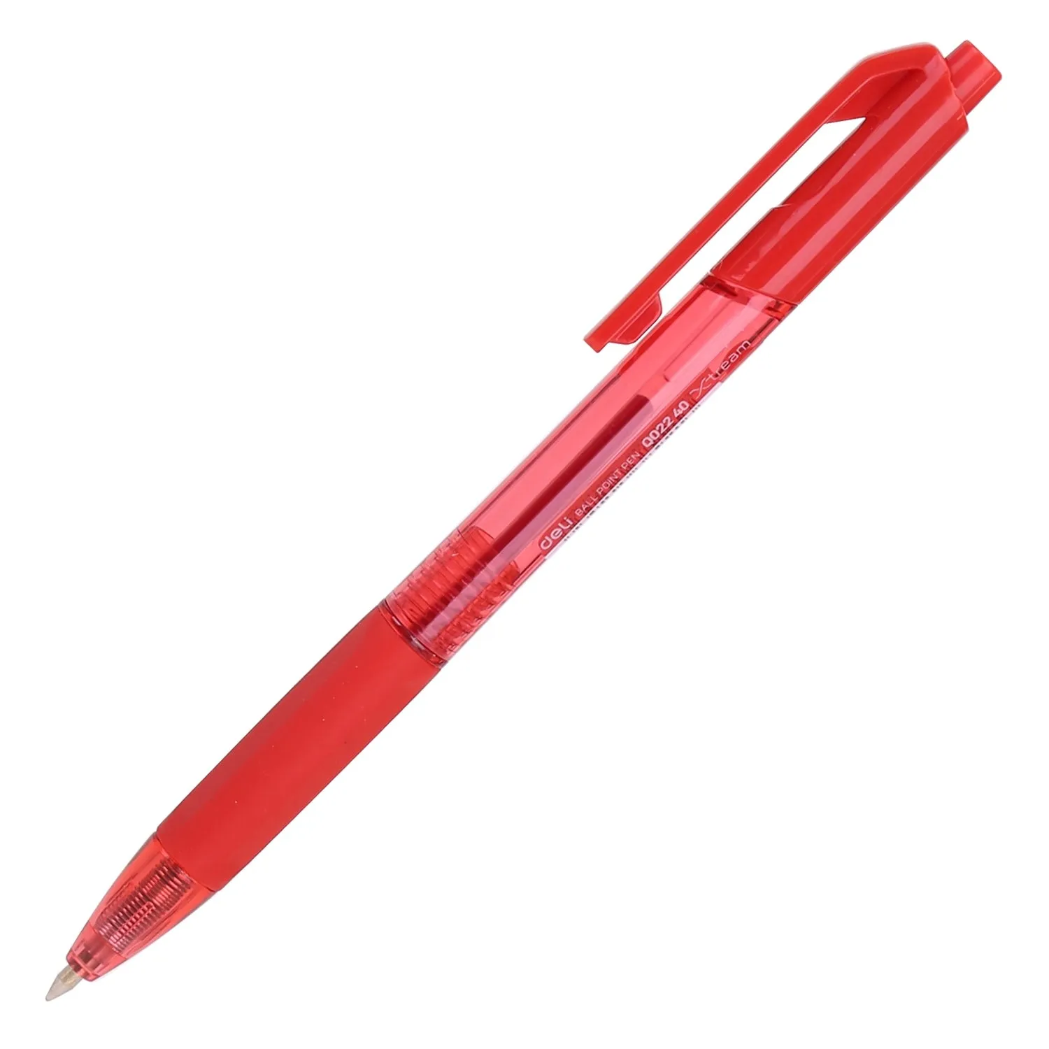 Deli Ball Point Pen Bullet tip 0.5mm - (Red)