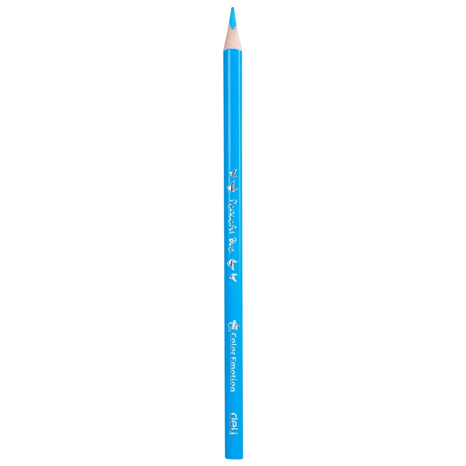 Deli Plastic Colored Pencil Triangle Bright 12C