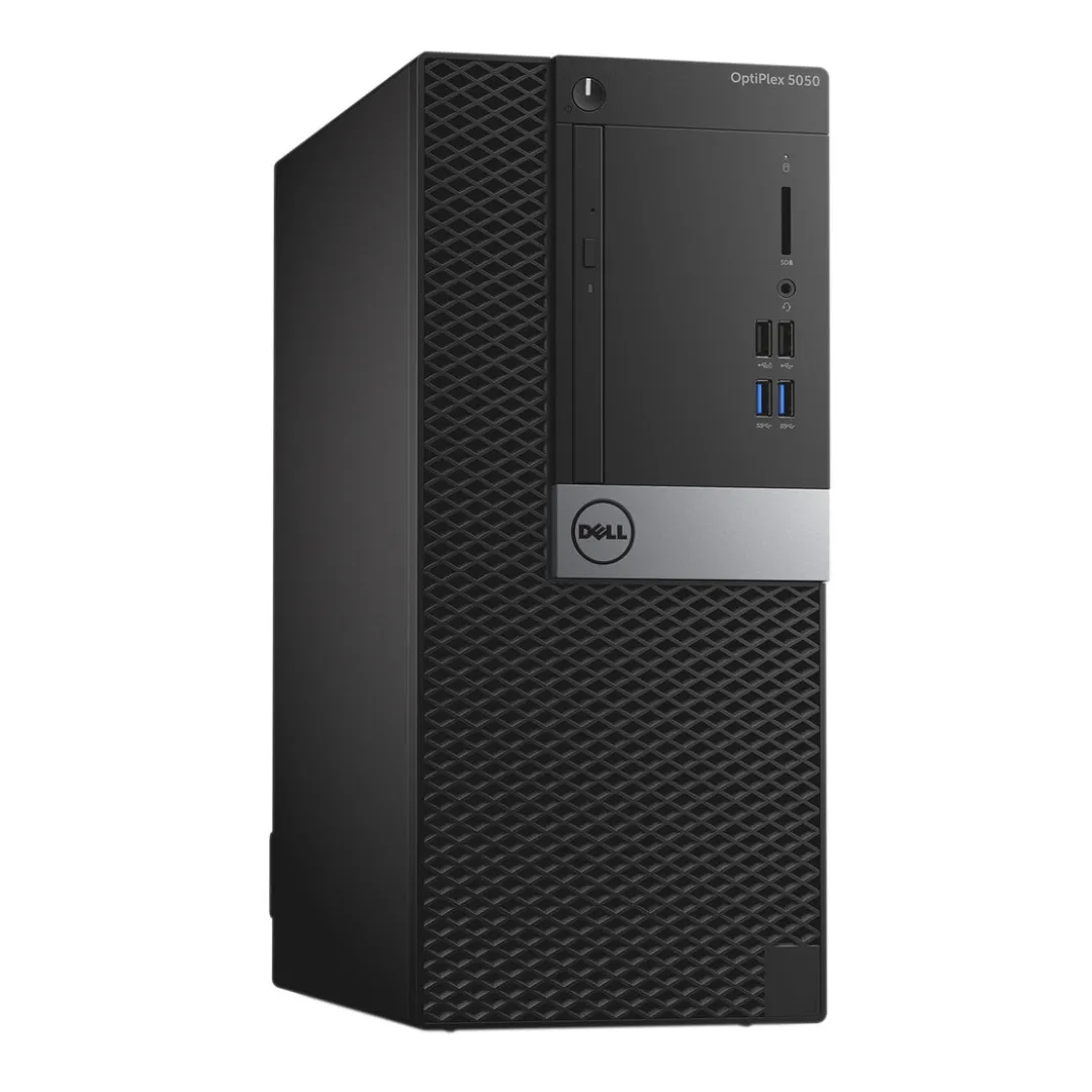 Dell OptiPlex 5050, Tower Desktop, Intel Core i5-7500, 3.4GHz ,16GB RAM, 256GB SSD, Windows 10 Pro - Grade A Refurbished