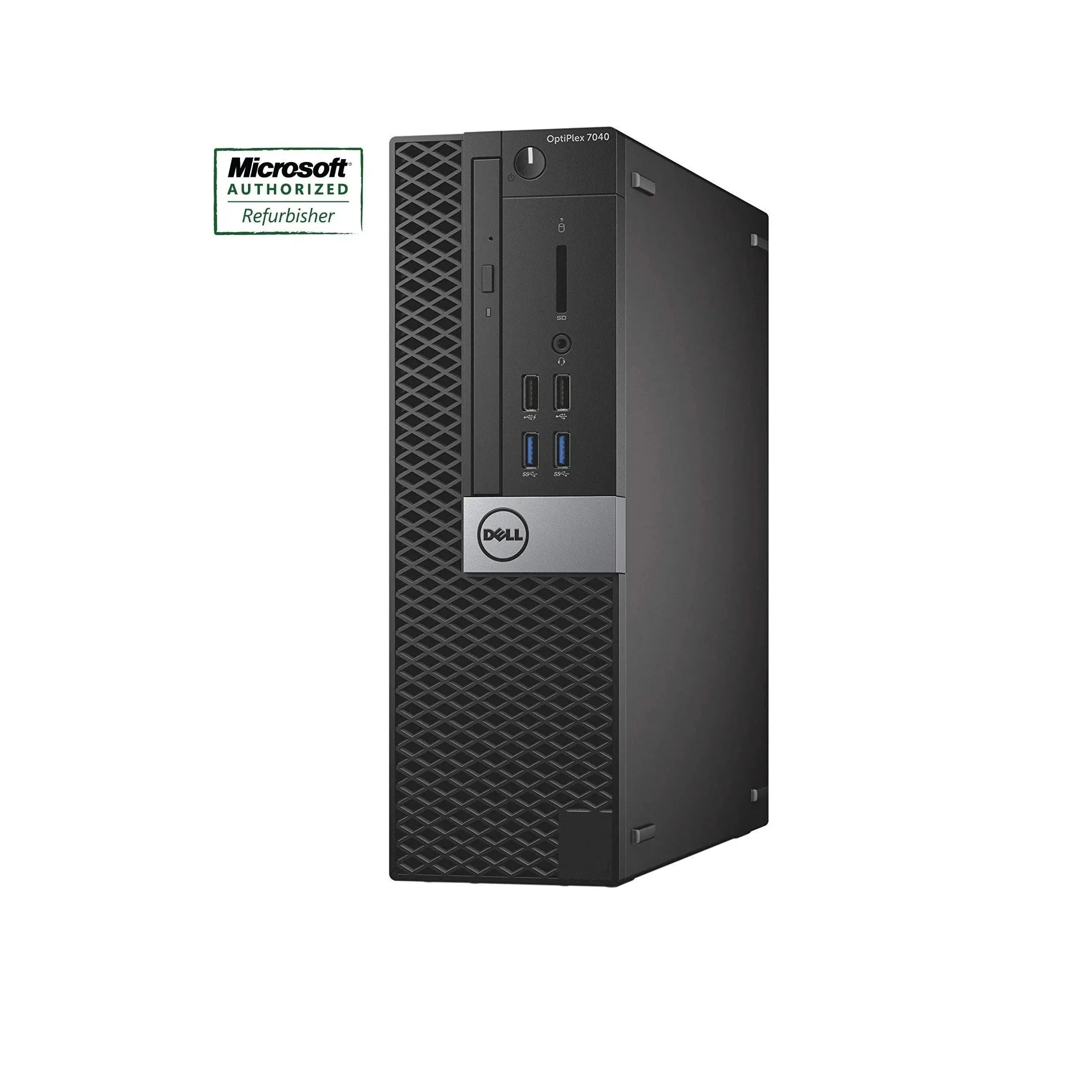 Dell OptiPlex 7040 (SFF) Desktop | Intel i5-6500 (6th Gen) Quad-Core @ 3.20 GHz, 8GB RAM, 256GB NVMe M.2 SSD, USB 3.0 & HDMI, DisplayPort, Wi-Fi, Bluetooth, Keyboard & Mouse, RJ-45 (LAN Port), Windows 10 Pro | Certified Refurbished - 1 Year Warranty