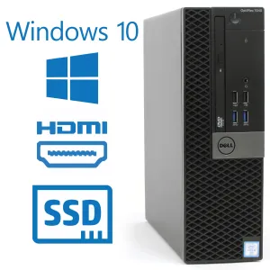 Dell OptiPlex 7040 (SFF) Desktop | Intel i5-6500 (6th Gen) Quad-Core @ 3.20 GHz, 8GB RAM, 256GB NVMe M.2 SSD, USB 3.0 & HDMI, DisplayPort, Wi-Fi, Bluetooth, Keyboard & Mouse, RJ-45 (LAN Port), Windows 10 Pro | Certified Refurbished - 1 Year Warranty