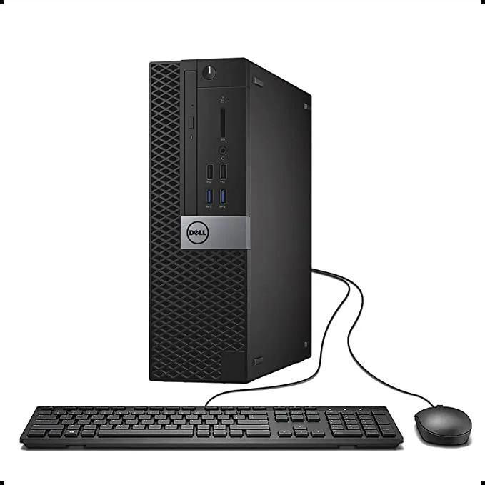 Dell OptiPlex 7040 (SFF) Desktop | Intel i5-6500 (6th Gen) Quad-Core @ 3.20 GHz, 8GB RAM, 256GB NVMe M.2 SSD, USB 3.0 & HDMI, DisplayPort, Wi-Fi, Bluetooth, Keyboard & Mouse, RJ-45 (LAN Port), Windows 10 Pro | Certified Refurbished - 1 Year Warranty