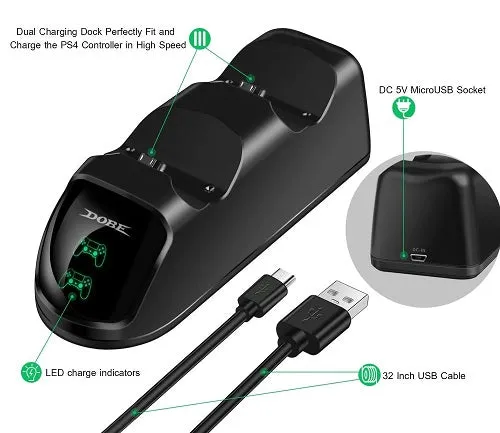 Dobe PS4 Dual Charging Dock