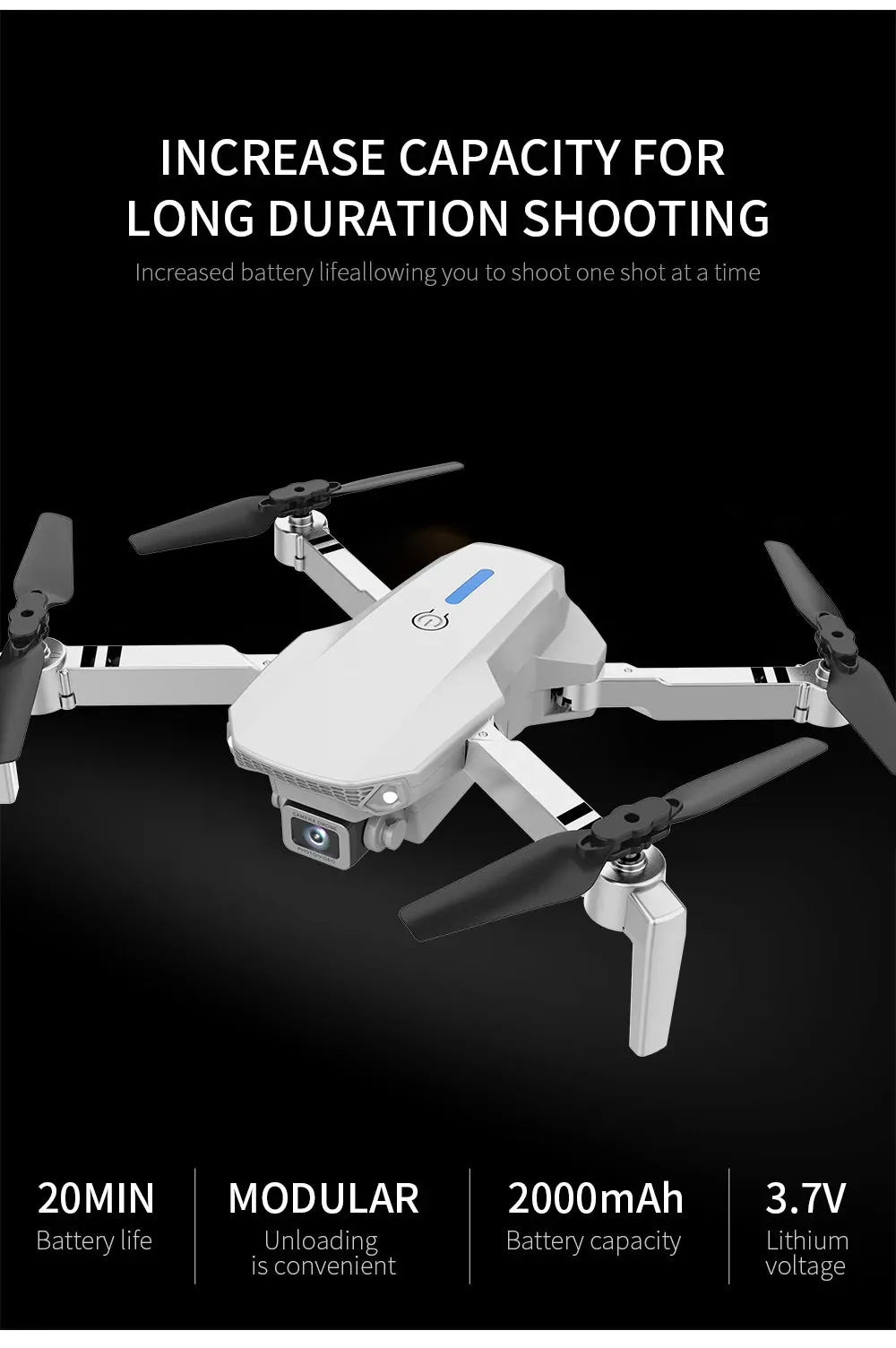 E88 Professional Wide Angle RC Drone