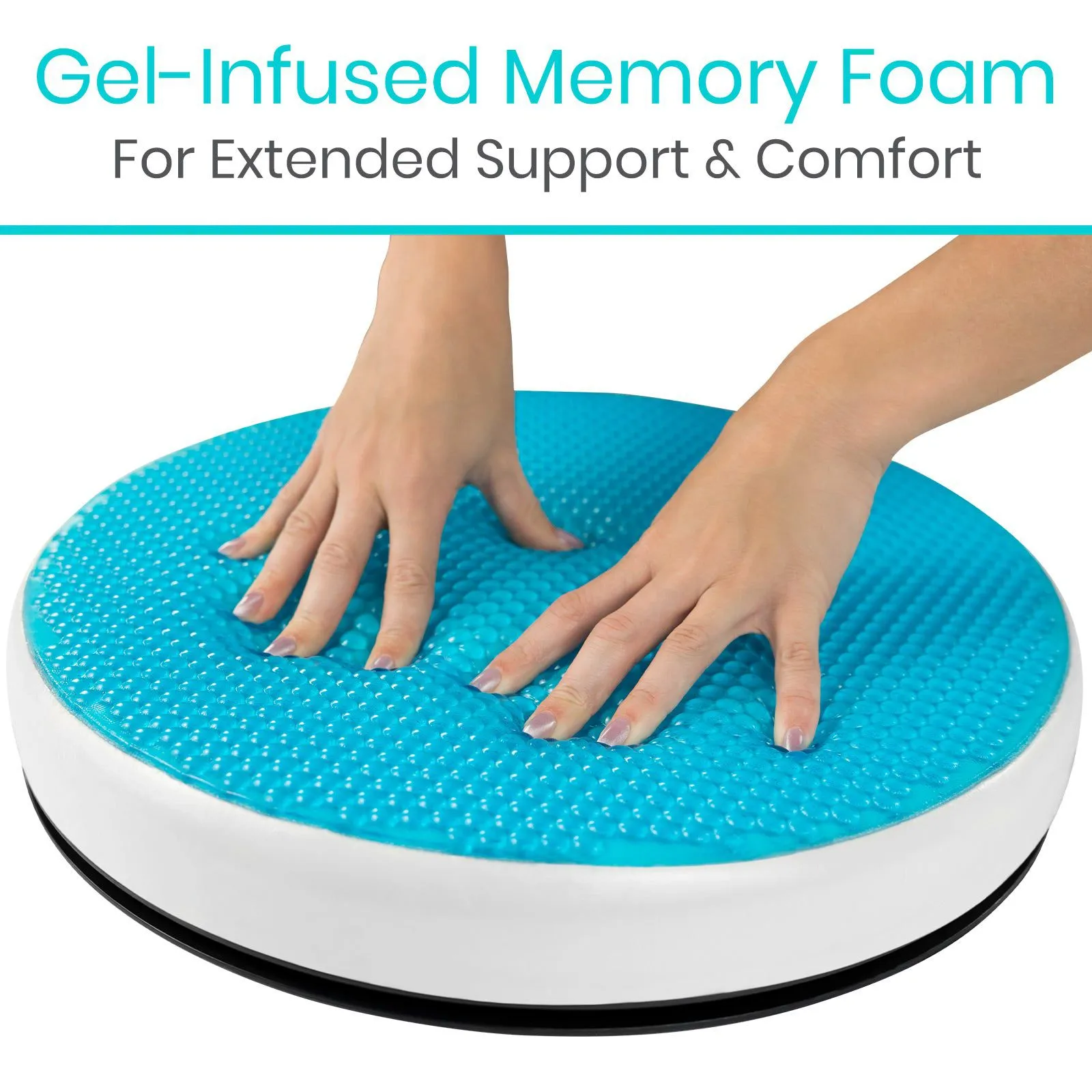 Gel Swivel Seat Cushion - Alleviate Pressure and Discomfort