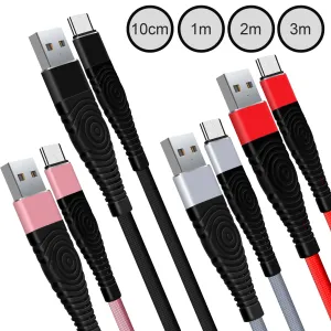 Heavy Duty Nylon Braided Micro USB Cable for Data Sync and Fast Charging