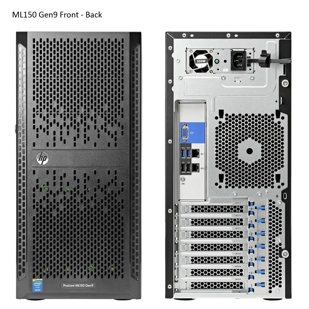 HPE ProLiant ML150 Gen9 E5-2609v3 8GB B140i Hot Plug 4LFF SATA Base 550W PS Server | 776275-B21