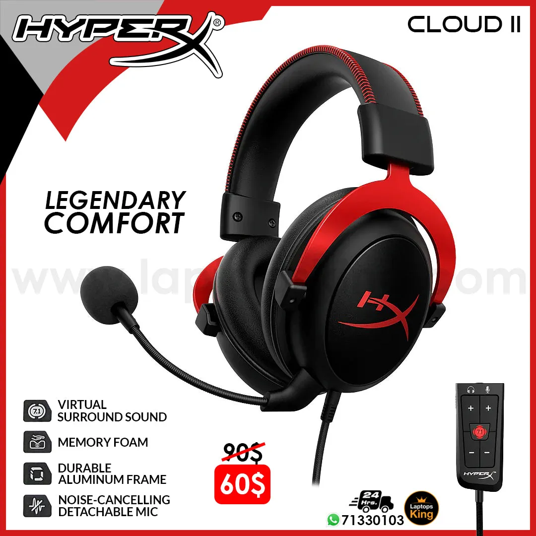 HyperX Cloud II Gaming Headset (New Open Box)