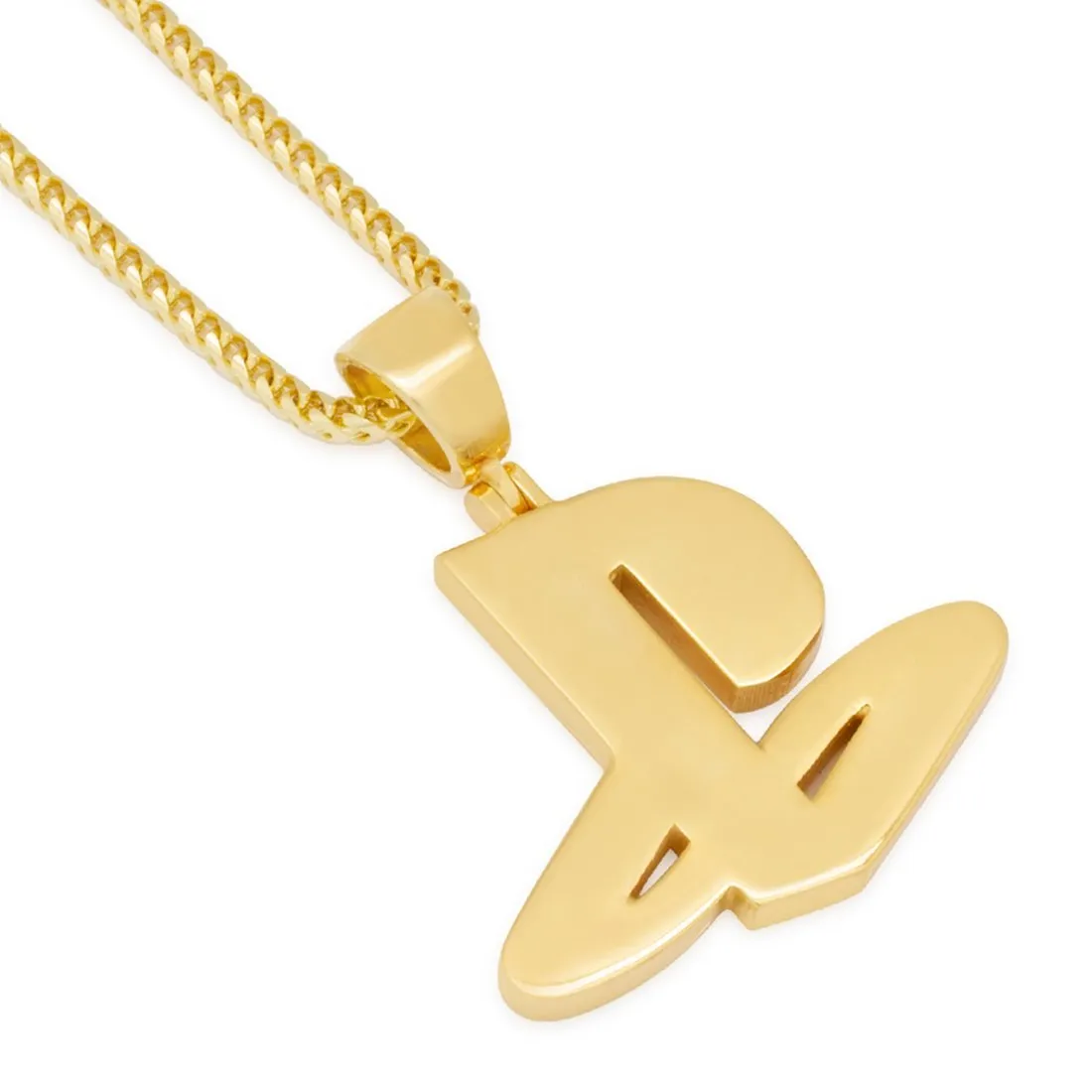 Inspired by PlayStation® - Solid 14K Gold Classic PS Logo Necklace