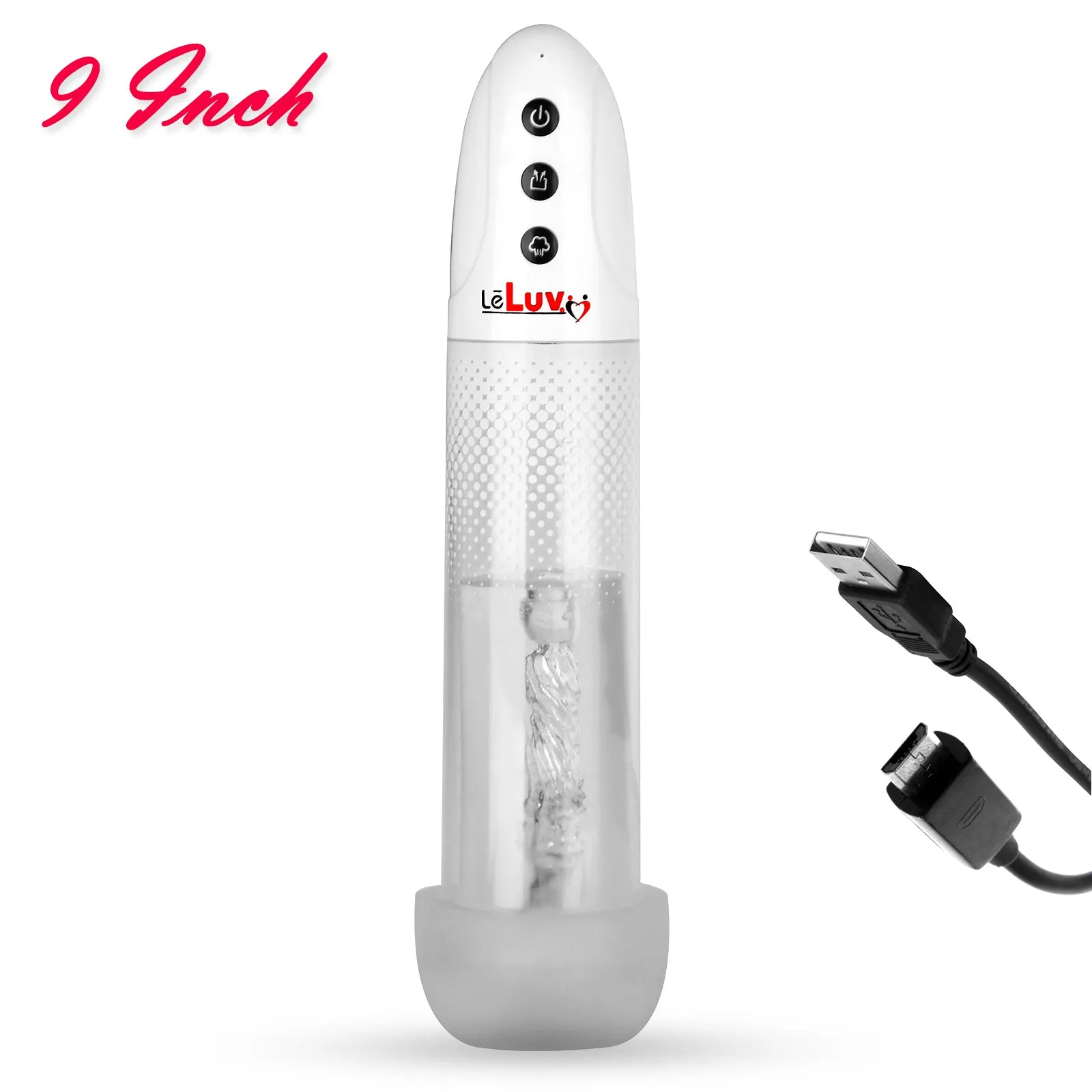 iPump USB Rechargeable 3-Speed Penis Pump with TPR or Magic Sleeve™