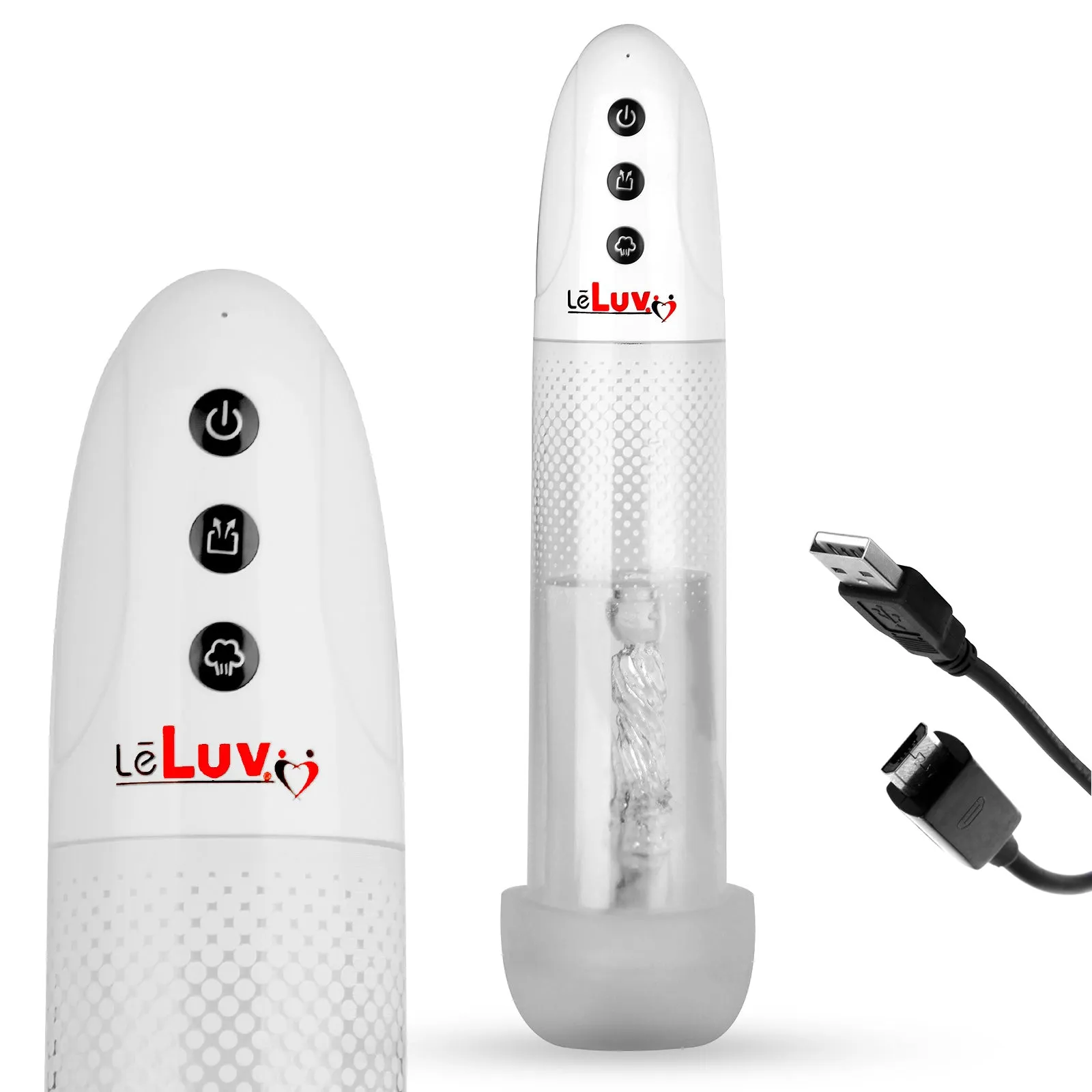 iPump USB Rechargeable 3-Speed Penis Pump with TPR or Magic Sleeve™