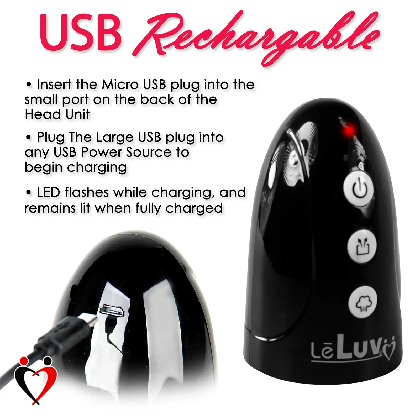 iPump USB Rechargeable 3-Speed Penis Pump with TPR or Magic Sleeve™