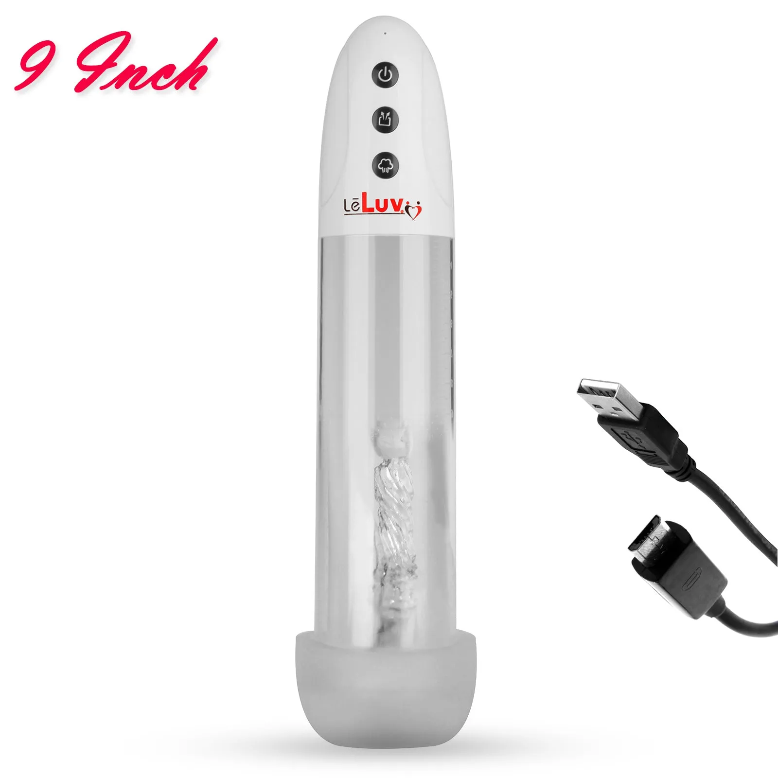 iPump USB Rechargeable 3-Speed Penis Pump with TPR or Magic Sleeve™