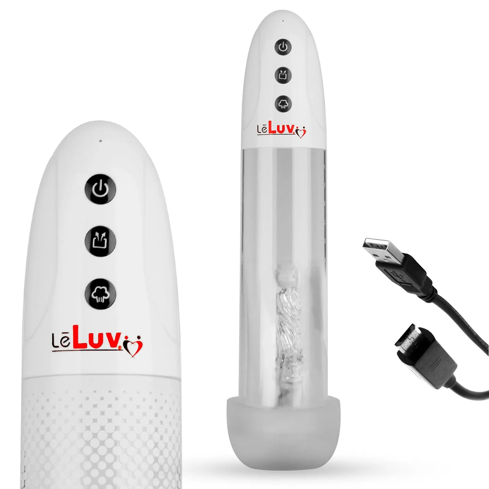 iPump USB Rechargeable 3-Speed Penis Pump with TPR or Magic Sleeve™