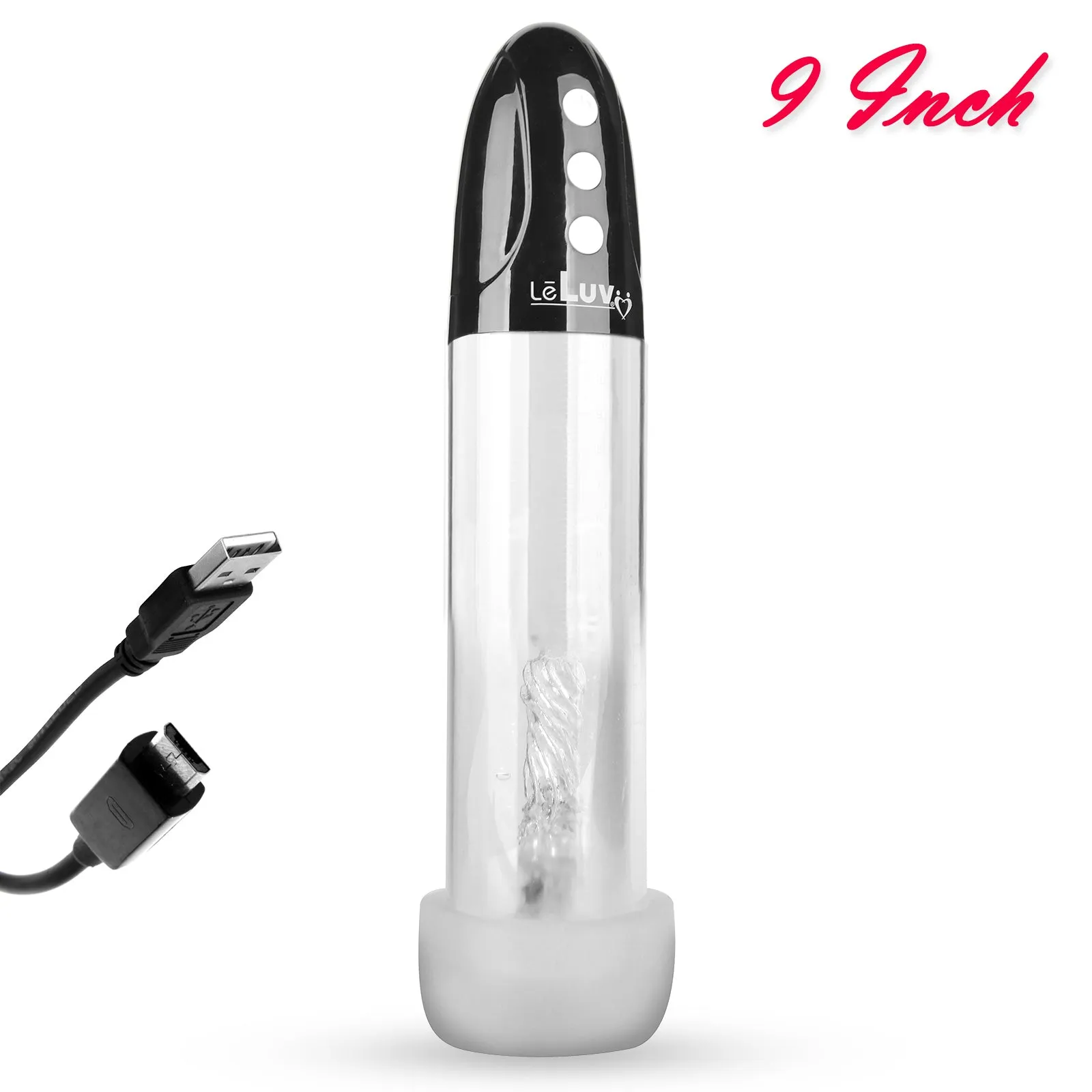 iPump USB Rechargeable 3-Speed Penis Pump with TPR or Magic Sleeve™