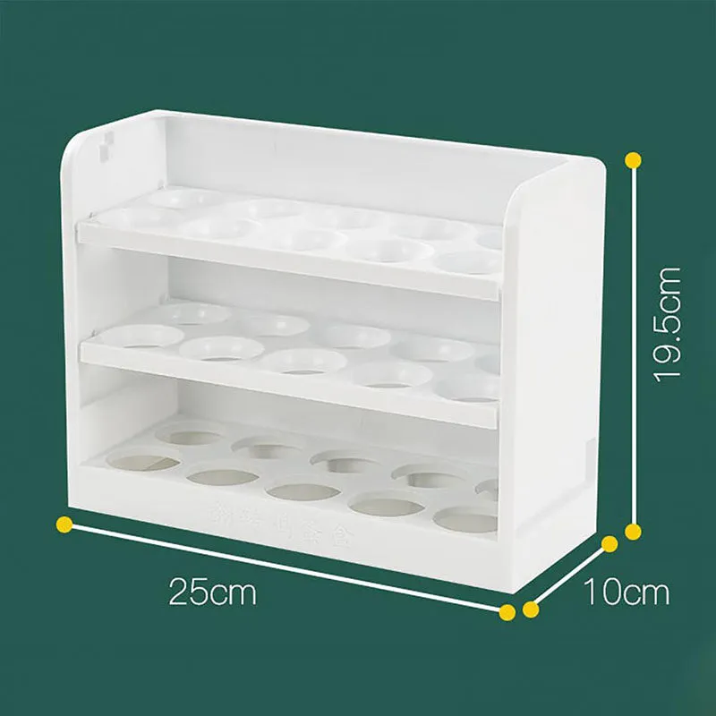 Kitchen Egg Holder Refrigerator Egg Stand Shelf Fresh Storage Box Eggs Display Rack Eggs Storage Container Fridge Organizer