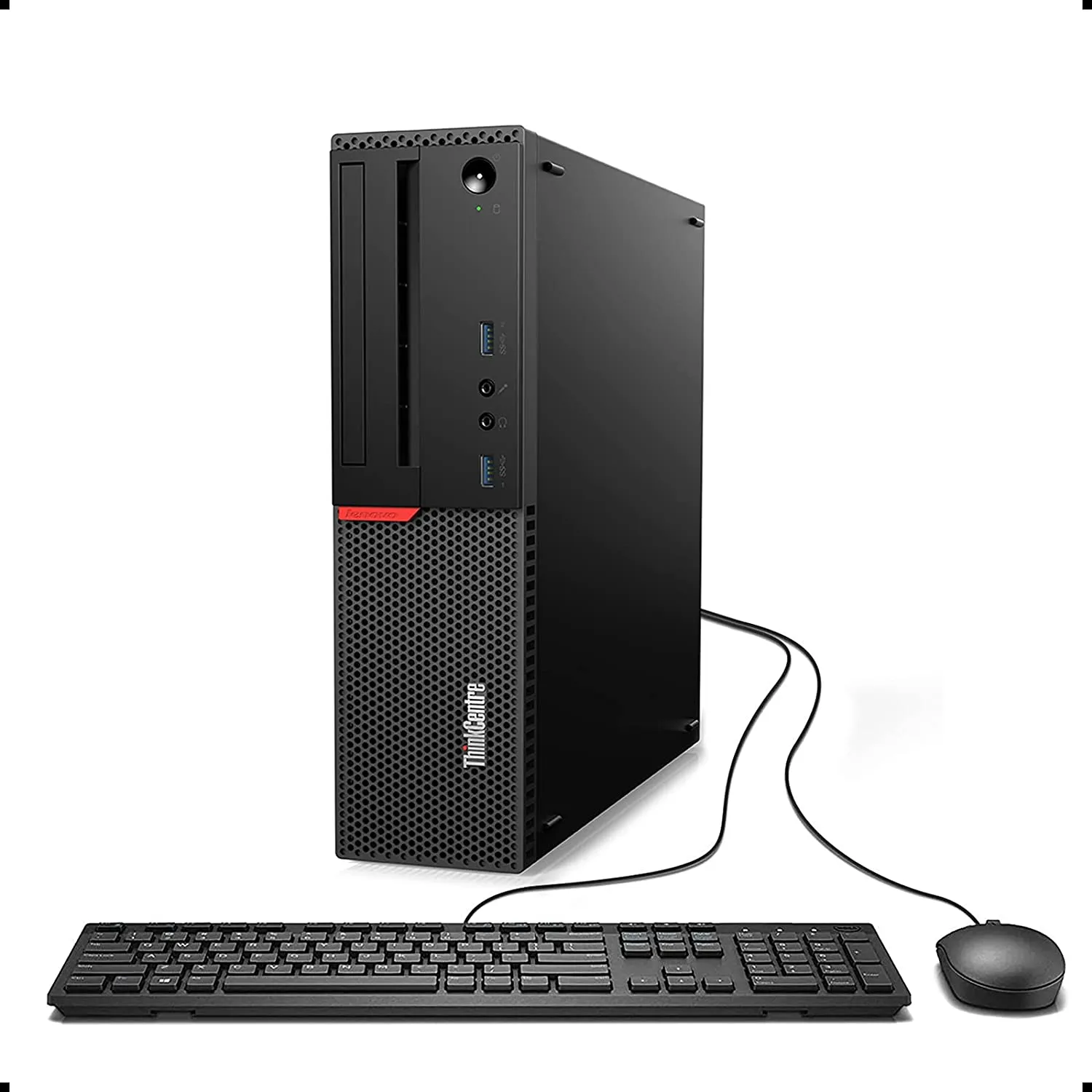 Lenovo ThinkCentre M910s (SFF) Desktop PC | Intel Core i5-6500 @ 3.2GHz  Quad-Core (6th Gen), 32GB RAM, 512GB SSD, Wi-Fi Adapter, Keyboard & Mouse Combo, 2x Display Port & 1x VGA, DVD-RW, 1Gb Eth. - Windows 10 Pro - (Certified Refurbished) 1 Year Warranty