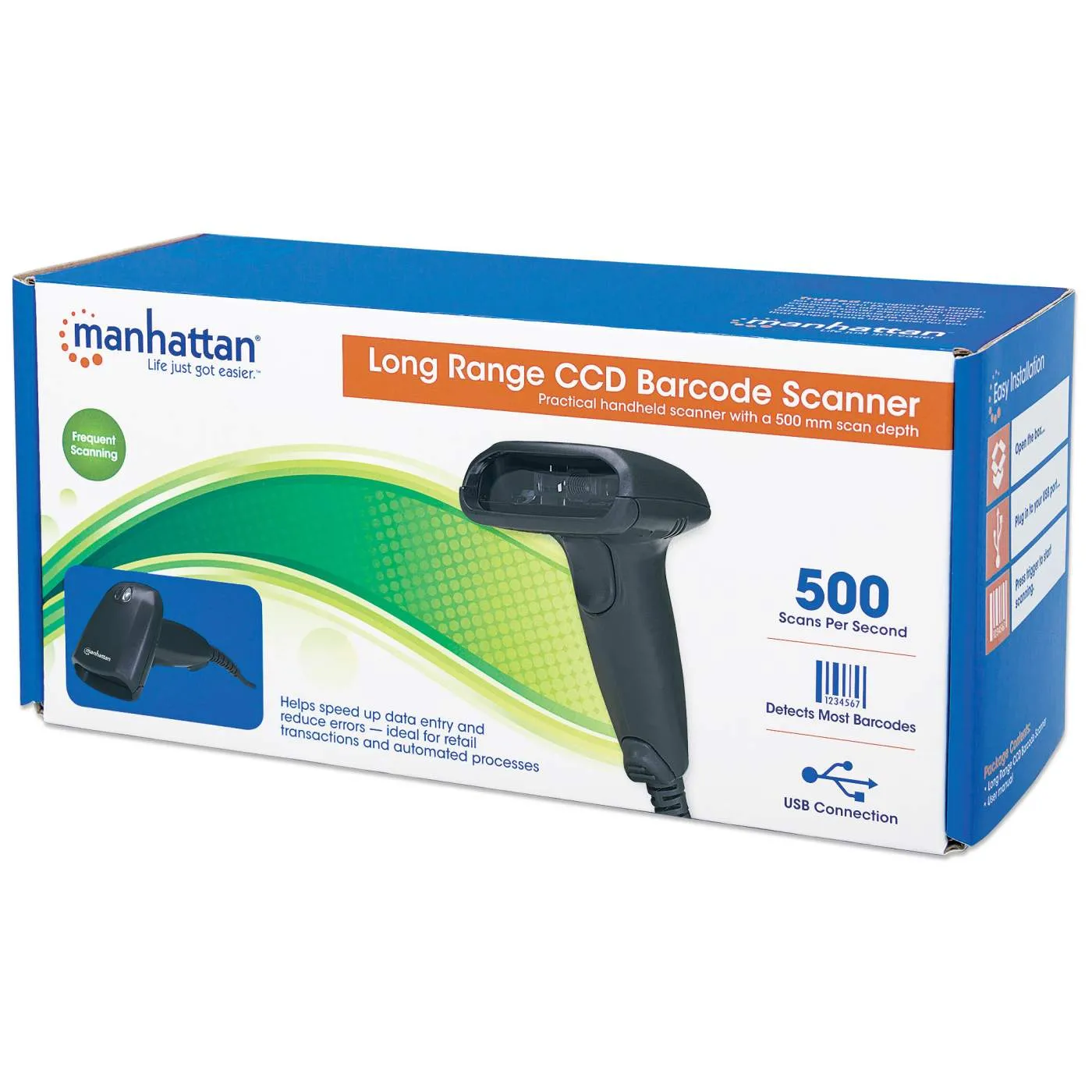 Long Range CCD Barcode Scanner