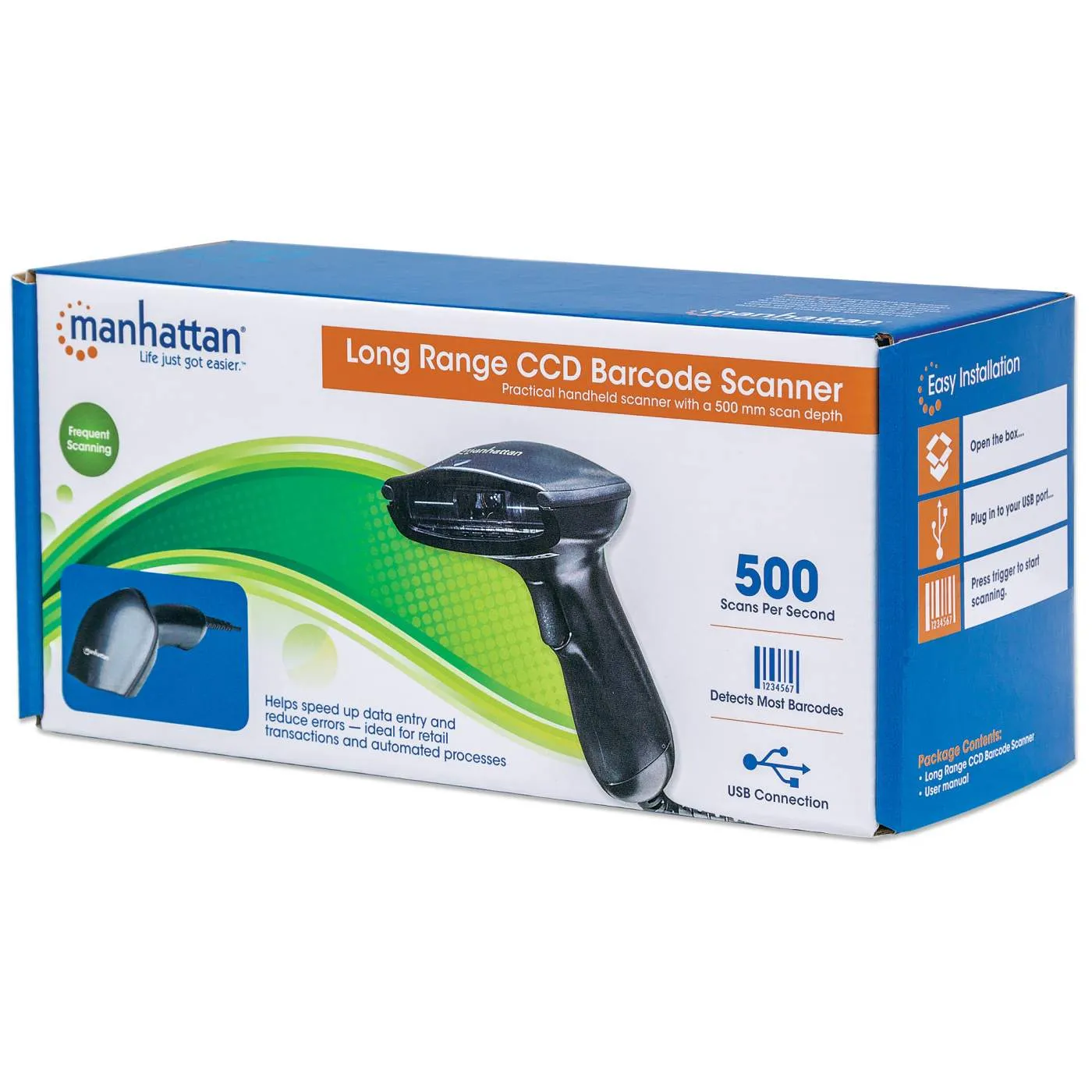 Long Range CCD Barcode Scanner