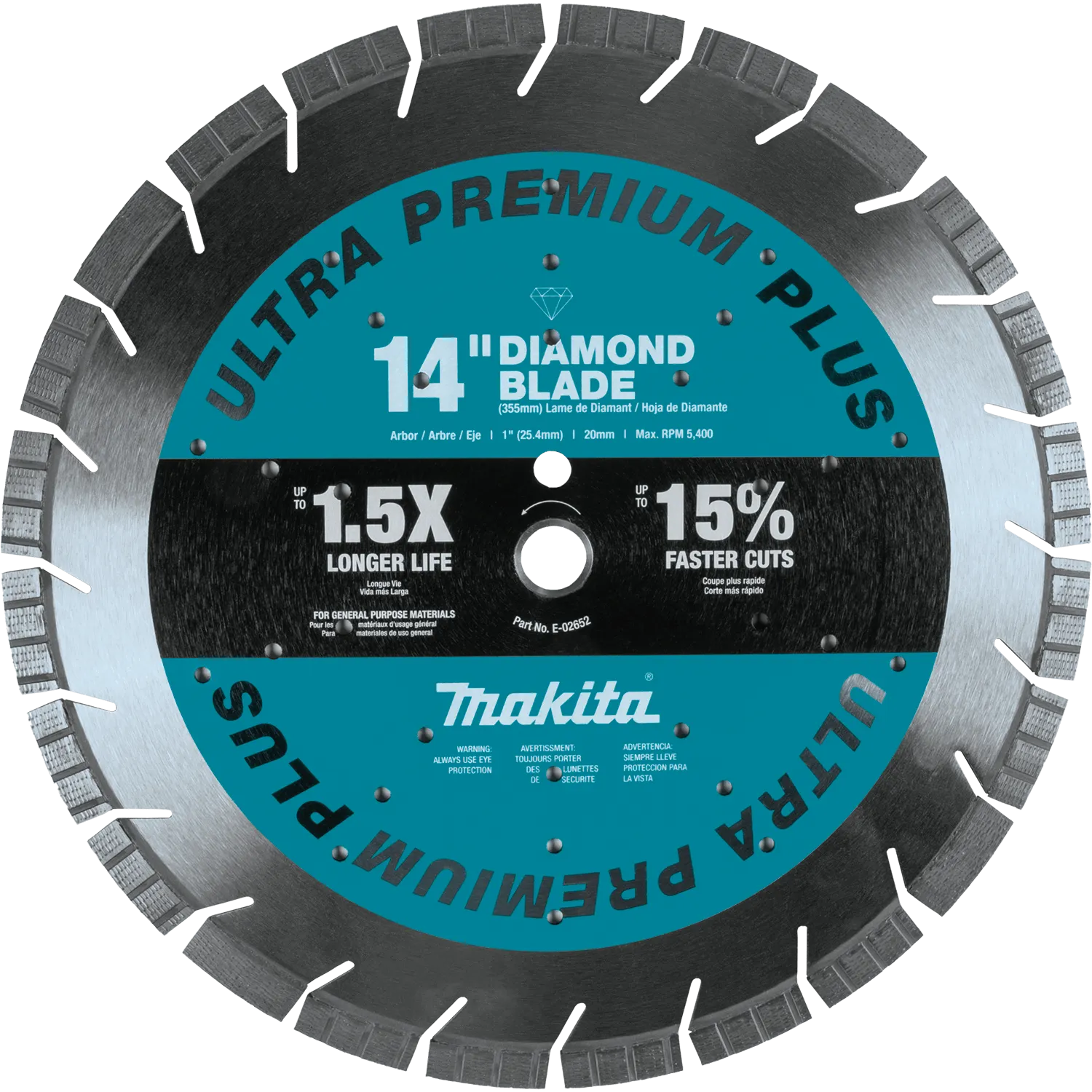 Makita 14" Ultra-Premium Plus Diamond Blade E-02652