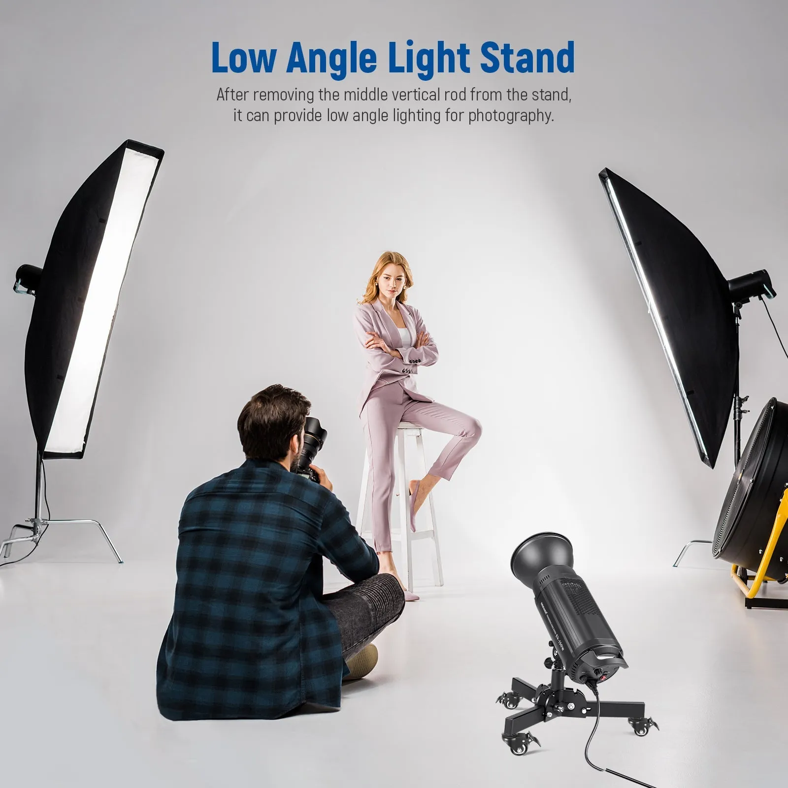 NEEWER 72cm Dolly Heavy Duty Light Stand