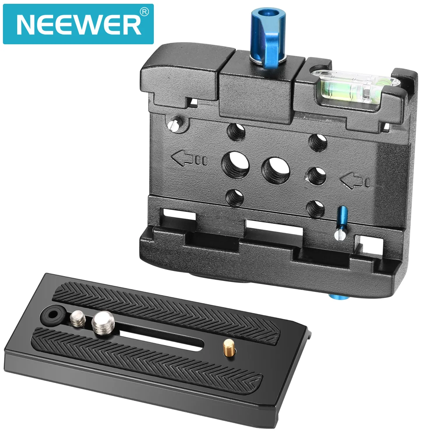 NEEWER Aluminum Alloy Quick Shoe Plate Adapter