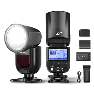 NEEWER Z1-C TTL Round Head Flash Speedlite for Canon