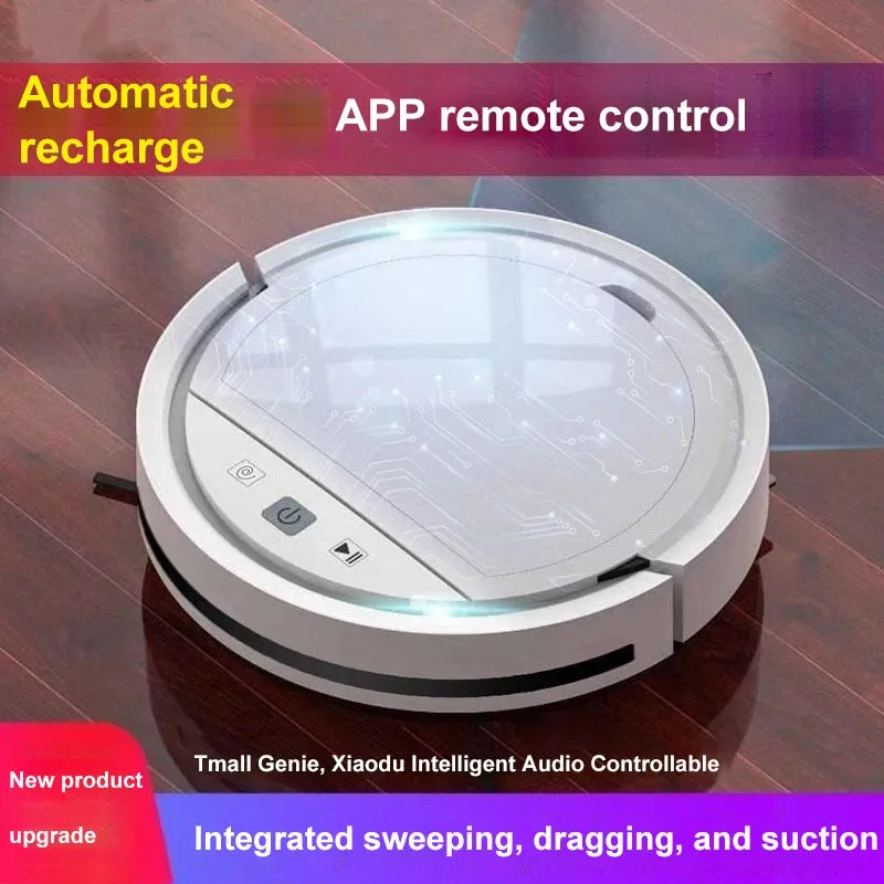 New Automatic Recharge, APP-Controlled Sweeping Robot with Integrated Suction