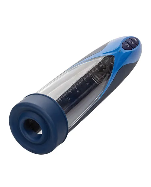 Optimum Series Rechargeable Waterproof Penis Pump - Blue