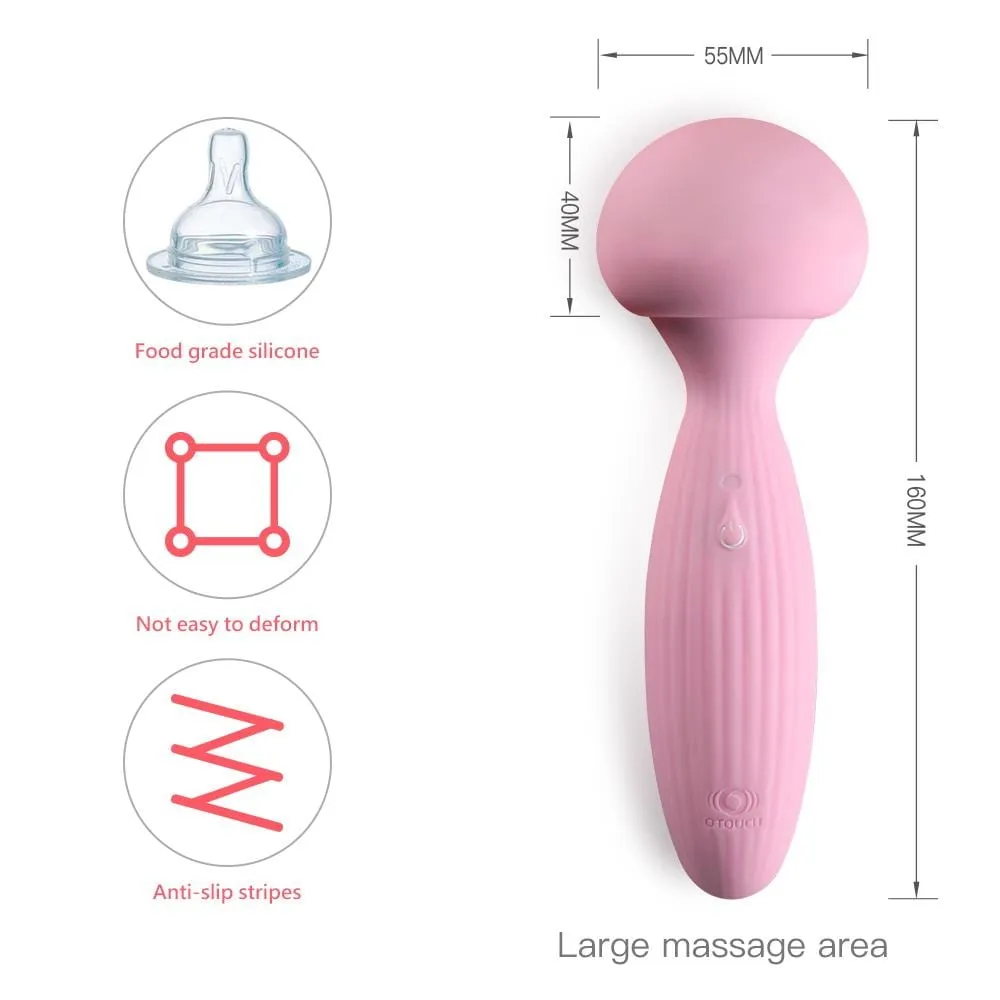 OTOUCH Liquid Silicone Massage Wand Vibrator–Mushroom