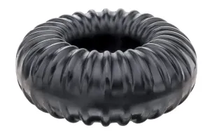 Perfect Fit Ribbed Ring - Black