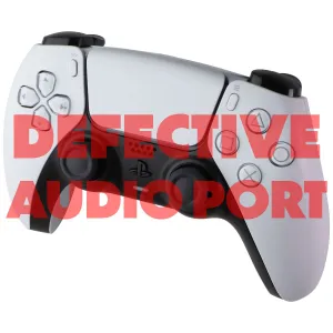 Playstation DualSense Wireless Controller for PS5 and PC - White *BAD AUDIO PORT