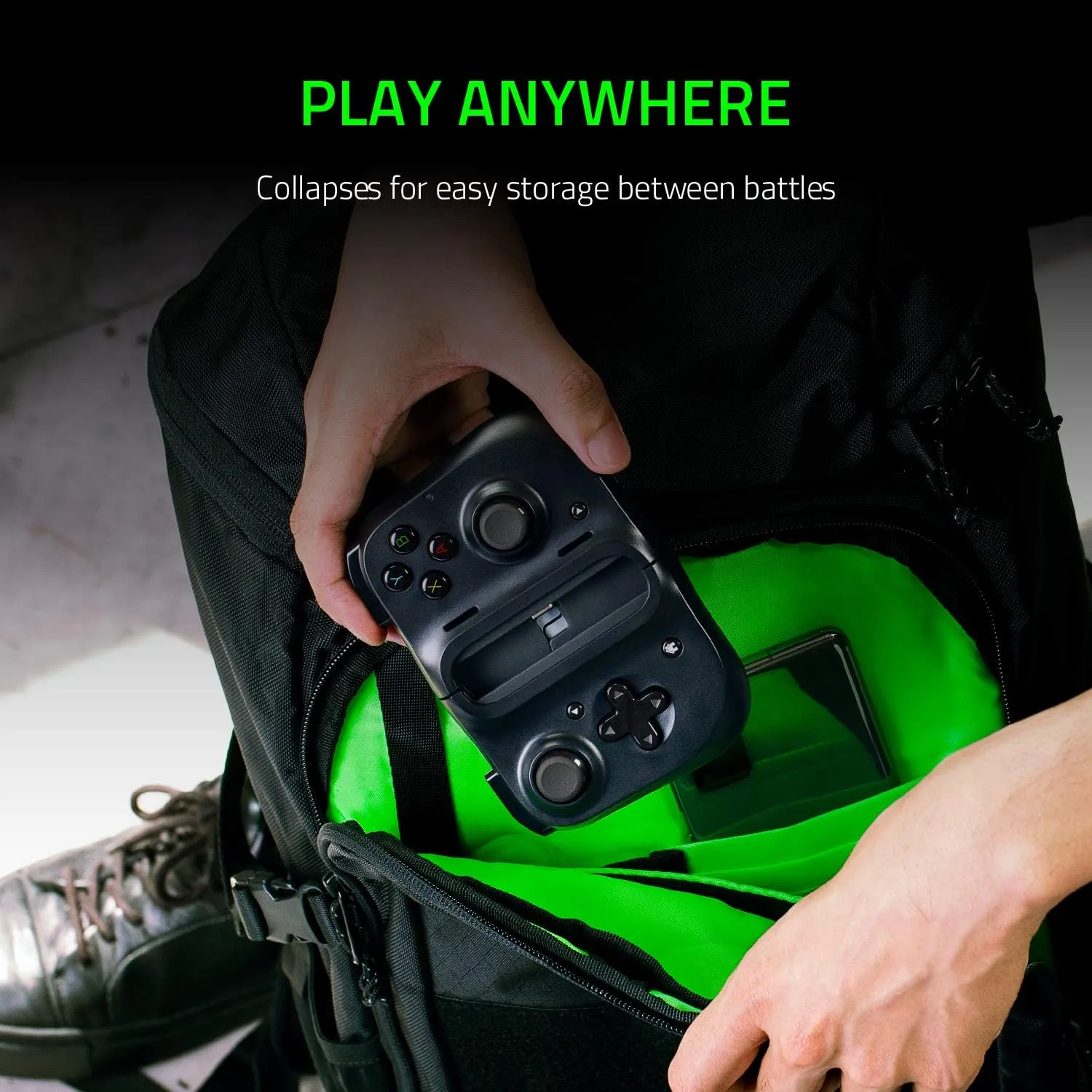 Razer Kishi Mobile Game Universal Controller/Gamepad for Android USB-c : Xbox Game Pass Ultimate, Xcloud, Stadia, Geforce Now, Ps Remote Play – Pass Through Charging - Mobile Controller Grip Samsung and More