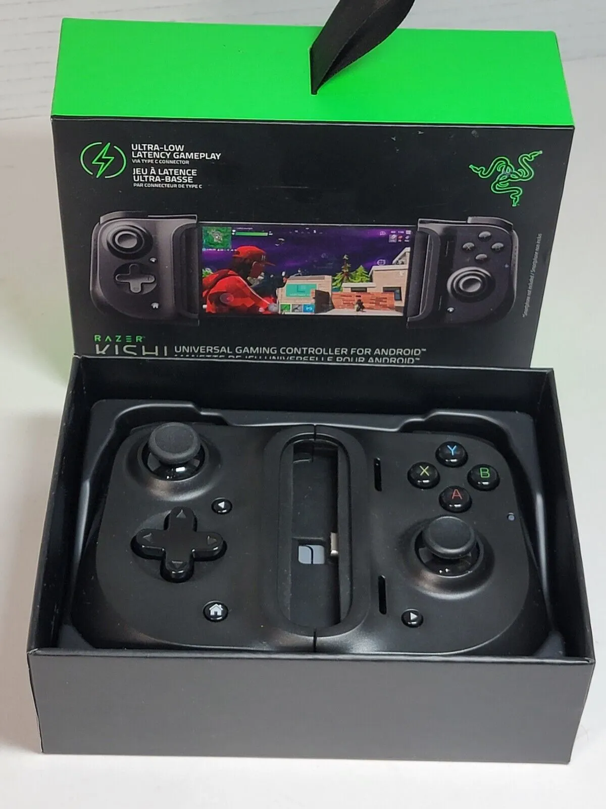 Razer Kishi Mobile Game Universal Controller/Gamepad for Android USB-c : Xbox Game Pass Ultimate, Xcloud, Stadia, Geforce Now, Ps Remote Play – Pass Through Charging - Mobile Controller Grip Samsung and More