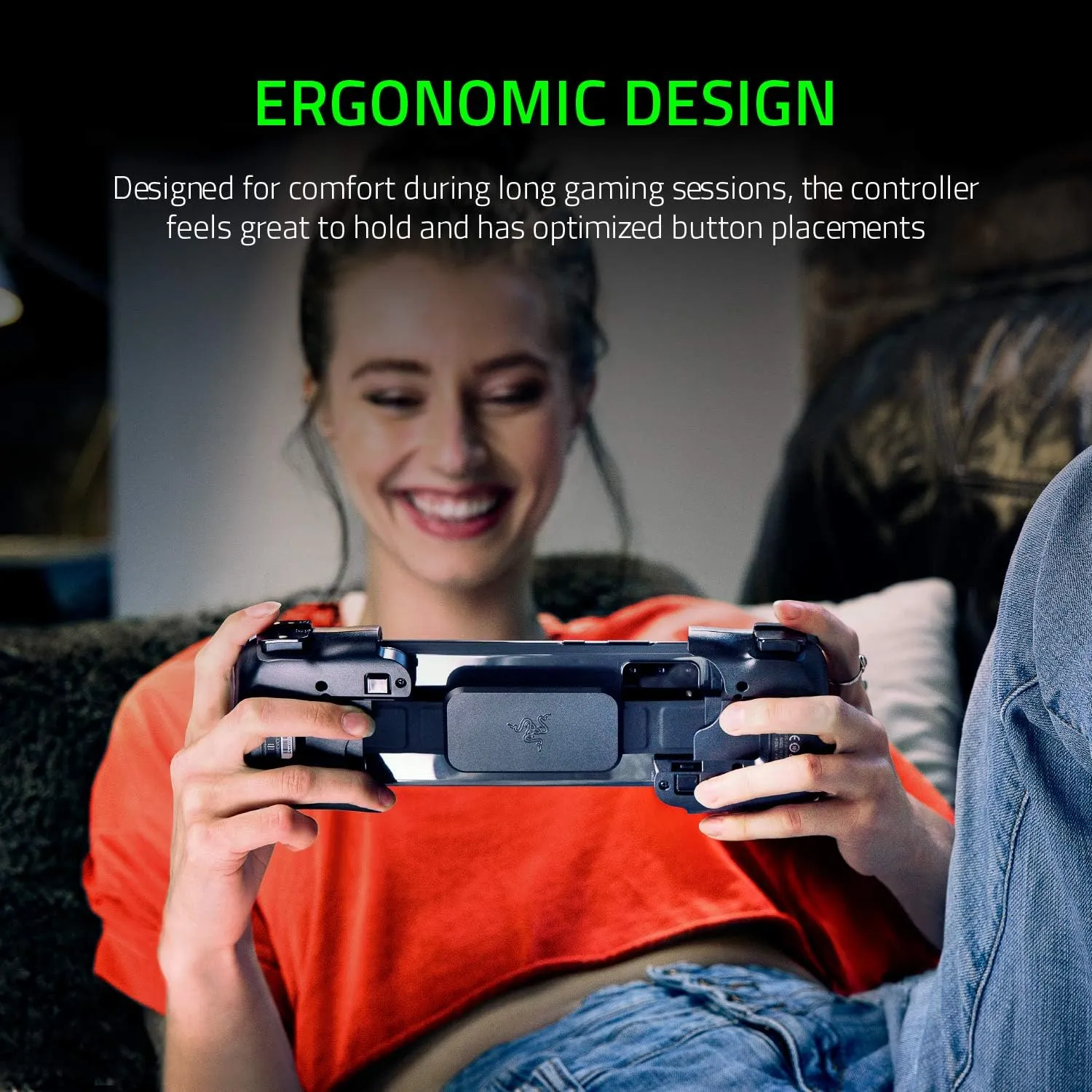 Razer Kishi Mobile Game Universal Controller/Gamepad for Android USB-c : Xbox Game Pass Ultimate, Xcloud, Stadia, Geforce Now, Ps Remote Play – Pass Through Charging - Mobile Controller Grip Samsung and More