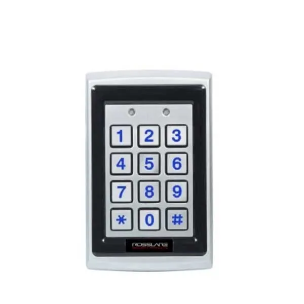 Rosslare - Q64B - Anti-Vandal Backlit PROX & PIN Reader - Convertible - 125 kHz EM RFID - 500 Users - 5-16VDC - IP65