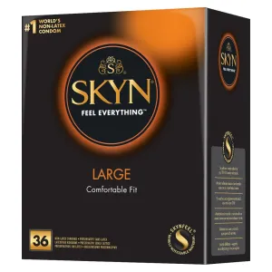 Skyn Latex-Free Condoms Large Comfortable Fit 36 Pack